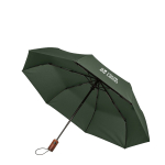 Parapluie automatique pliable en polyester résistant au vent Ø94 couleur vert vue avec zone d'impression