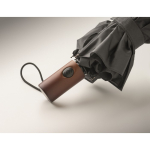 Parapluie automatique pliable en polyester résistant au vent Ø94 couleur gris foncé cinquième vue photographique
