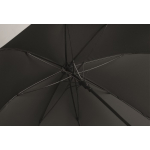 Parapluie automatique en pongé résistant avec manche droit Ø137 couleur noir quatrième vue photographique