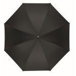 Parapluie automatique en pongé résistant avec manche droit Ø137 couleur noir sixième vue