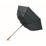 Parapluie automatique en pongé résistant avec manche droit Ø137 couleur bleu huitième vue