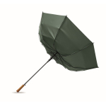 Parapluie automatique en pongé résistant avec manche droit Ø137 couleur vert huitième vue