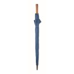 Parapluie automatique en pongé résistant avec manche droit Ø137 couleur bleu roi deuxième vue