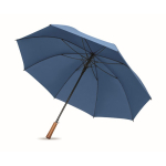 Parapluie automatique en pongé résistant avec manche droit Ø137 couleur bleu roi troisième vue