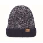 Bonnet unisexe avec doublure polaire, ourlet et taille unique couleur bleu vue principale