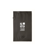 Sac de compression sous vide avec valve et double fermeture 10 L couleur noir vue avec zone d'impression