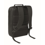 Sac à dos pour PC avec détails en PU et sangle pour trolley 15'' couleur noir deuxième vue