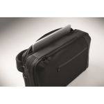 Sac à dos pour PC avec détails en PU et sangle pour trolley 15'' couleur noir cinquième vue photographique