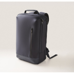 Sac à dos pour PC avec détails en PU et sangle pour trolley 15'' couleur bleu vue photographique