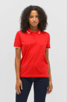 Polo unisexe en coton avec rayure contrastée 200g/m² SOL'S PALERMO couleur rouge deuxième vue