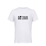 T-shirt de sport enfant en polyester recyclé 150 g/m² SOL'S SPRINT couleur blanc vue avec zone d'impression