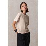 T-shirt femme en coton biologique, coupe moderne 150 g/m² SOL'S LEGEND couleur blanc cassé deuxième vue