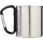 Mug isotherme double paroi avec mousqueton intégré 200 ml couleur noir deuxième vue arrière