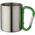 Mug isotherme double paroi avec mousqueton intégré 200 ml couleur vert