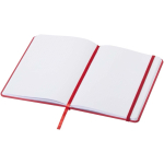Carnet A5 à points avec élastique et ruban ton sur ton couleur rouge deuxième vue