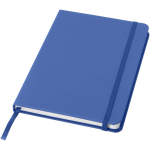 Carnet A5 à points avec élastique et ruban ton sur ton couleur bleu roi