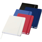 Carnet A5 à points avec élastique et ruban ton sur ton couleur bleu roi deuxième vue en couleurs