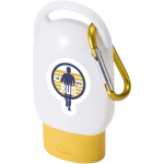 Crème solaire SPF30 avec mousqueton parfum vanille 30 ml couleur jaune