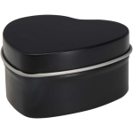 Bougie cœur en boîte métal avec parfum vanille 40 g couleur noir deuxième vue