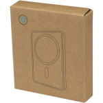 Batterie externe magnétique aluminium recyclé 10 000 mAh couleur argenté deuxième vue avec boîte