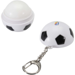 Porte-clés baume lèvres en forme de ballon de footbal vanille SPF 15 couleur noir