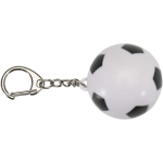 Porte-clés baume lèvres en forme de ballon de footbal vanille SPF 15 couleur noir troisième vue frontale