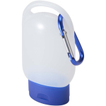 Gel pour les mains de poche avec mousqueton et parfum d'agrumes 30 ml couleur bleu