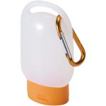 Gel pour les mains de poche avec mousqueton et parfum d'agrumes 30 ml couleur orange