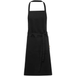 Tablier en coton 200 g/m² avec deux poches pratiques couleur noir