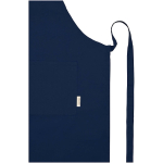 Tablier en coton 200 g/m² avec deux poches pratiques couleur bleu marine vue détail 1