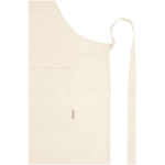 Tablier en coton 200 g/m² avec deux poches pratiques couleur naturel vue détail 1