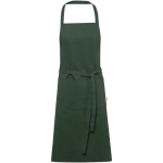 Tablier en coton 200 g/m² avec deux poches pratiques couleur vert foncé