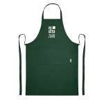 Tablier en coton 200 g/m² avec deux poches pratiques avec zone d'impression