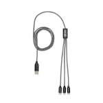 Câble de charge et synchronisation 5-en-1 à plusieurs connecteurs avec zone d'impression