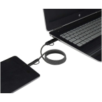 Câble magnétique 5-en-1 jusqu’à 100 cm charge rapide 65 W couleur noir deuxième vue