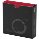 Câble magnétique 5-en-1 jusqu’à 100 cm charge rapide 65 W couleur noir deuxième vue avec boîte