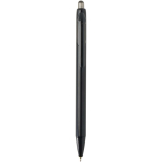 Stylo en plastique recyclé double injection encre bleue couleur noir deuxième vue arrière