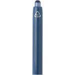 Stylo en plastique recyclé double injection encre bleue couleur bleu marine vue détail 1