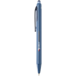 Stylo en plastique recyclé double injection encre bleue couleur bleu marine