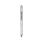 Stylo 4-en-1 en inox avec porte-mine et plusieurs encres avec zone d'impression