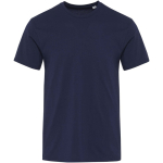T-shirt unisexe coton bio manches courtes 160 g/m² Elevate couleur bleu marine deuxième vue frontale