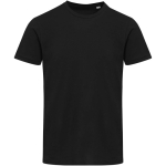 T-shirt unisexe manches courtes coton 200 g/m² Elevate couleur noir deuxième vue frontale