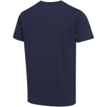 T-shirt unisexe manches courtes coton 200 g/m² Elevate couleur bleu marine troisième vue arrière