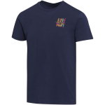 T-shirt unisexe manches courtes coton 200 g/m² Elevate couleur bleu marine vue impression sérigraphique