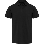 Polo unisexe manches courtes coton mélangé 220 g/m² Elevate couleur noir deuxième vue frontale