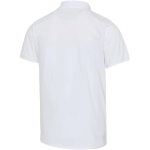 Polo unisexe manches courtes coton mélangé 220 g/m² Elevate couleur blanc troisième vue arrière