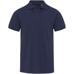 Polo unisexe manches courtes coton mélangé 220 g/m² Elevate couleur bleu marine deuxième vue frontale