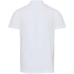 Polo unisexe manches courtes coton bio certifié 180 g/m² Elevate couleur blanc deuxième vue arrière