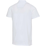 Polo unisexe manches courtes coton bio certifié 180 g/m² Elevate couleur blanc troisième vue arrière