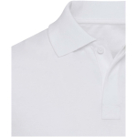 Polo unisexe manches courtes coton bio certifié 180 g/m² Elevate couleur blanc vue détail 1